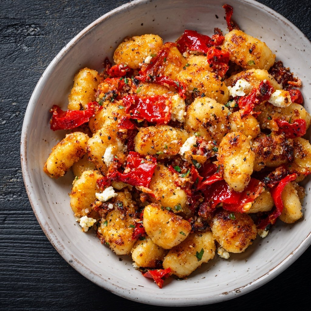 Gnocchi mit Paprika und Feta