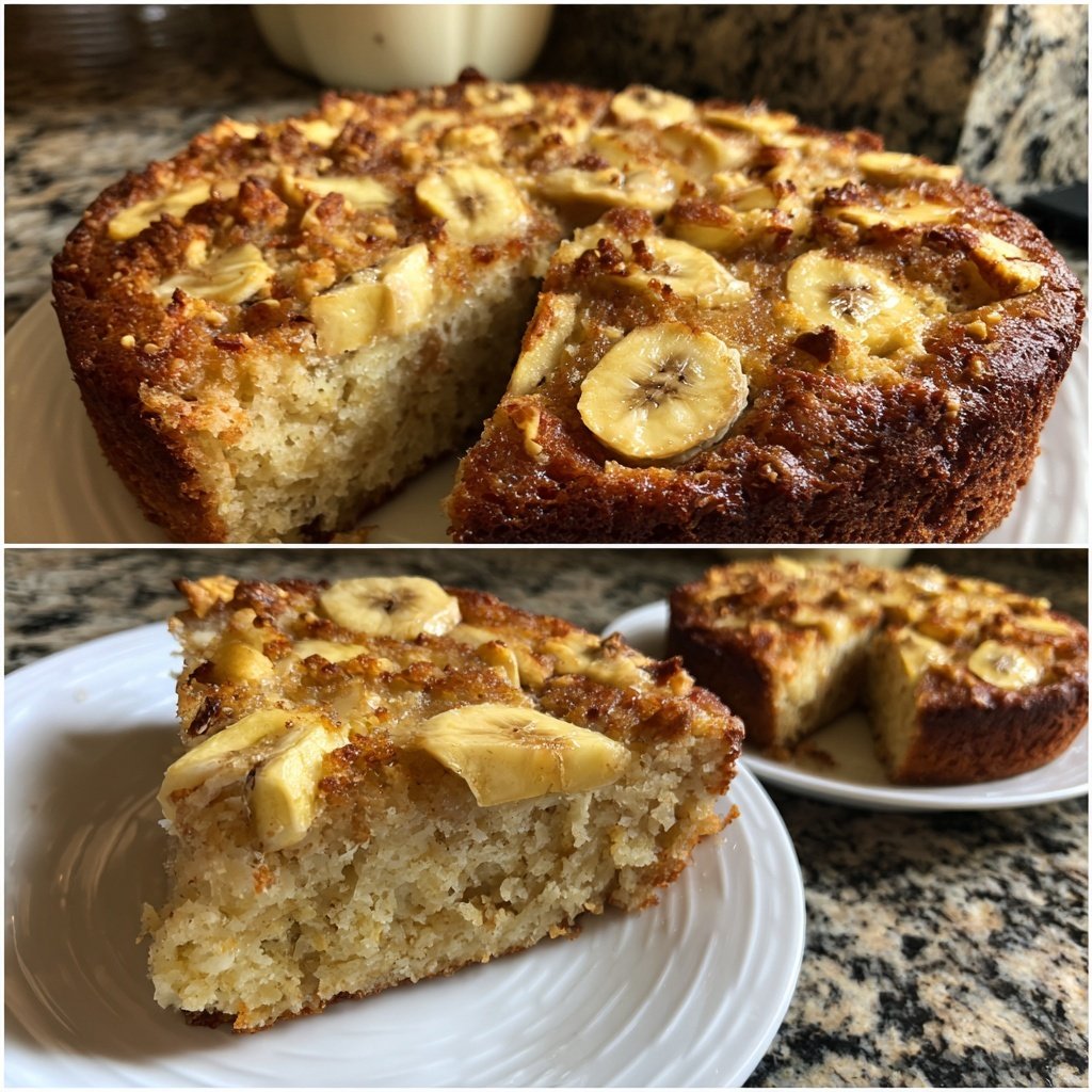 Bananenkuchen mit Apfel