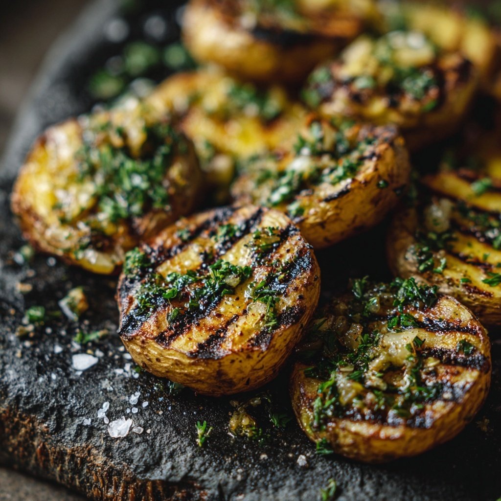 Grillkartoffeln Mit Knoblauch Und Kräutern