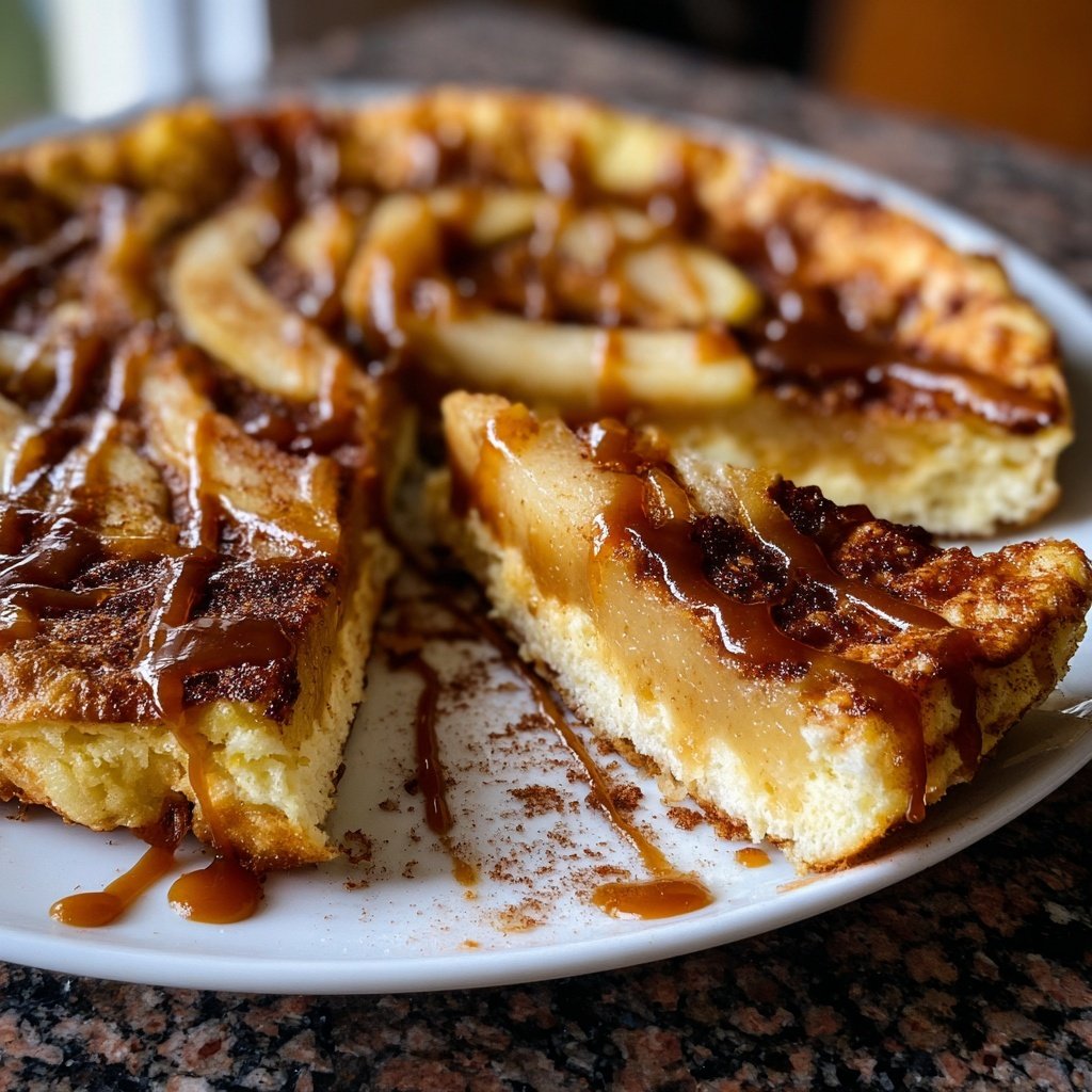Pfannkuchen mit Birnen und Zimt