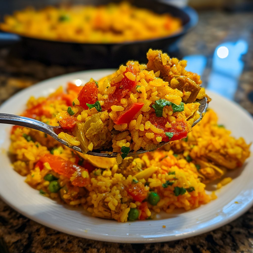 Paella mit Artischocken