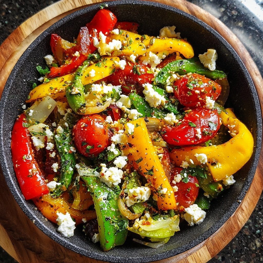 Gesund & Leicht Mediterrane Gemüsepfanne mit Feta