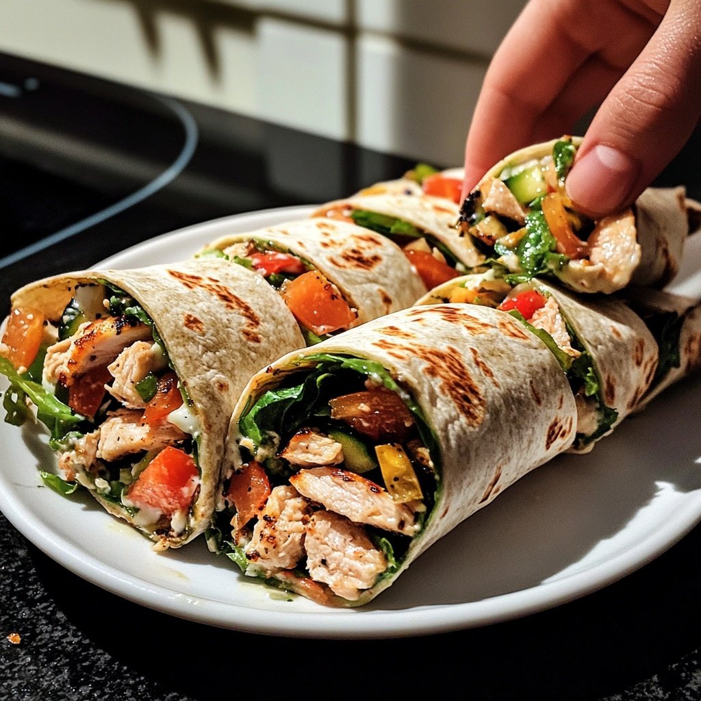 Wraps mit Joghurtsauce
