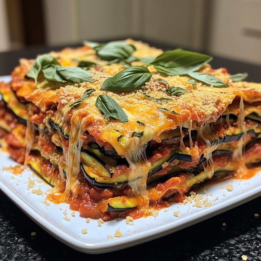 Lasagne mit Zucchini und Aubergine