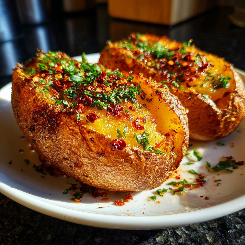 Ofenkartoffeln mit Chili