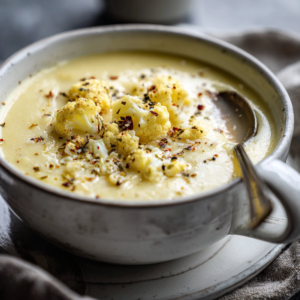 Blumenkohlsuppe cremig mit Hafermilch