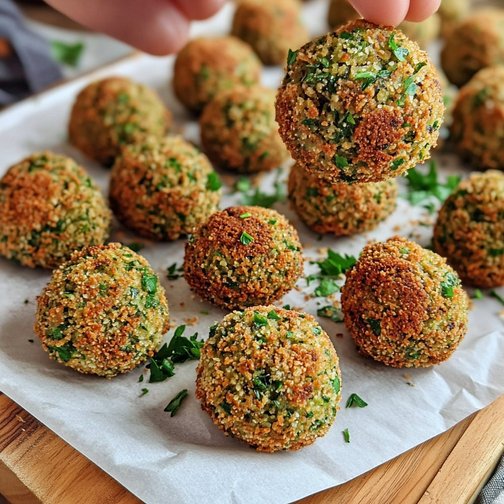Falafel mit Petersilie